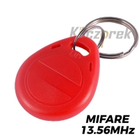 Brelok zbliżeniowy 052 - czerwony - Mifare - 13,56 mhz